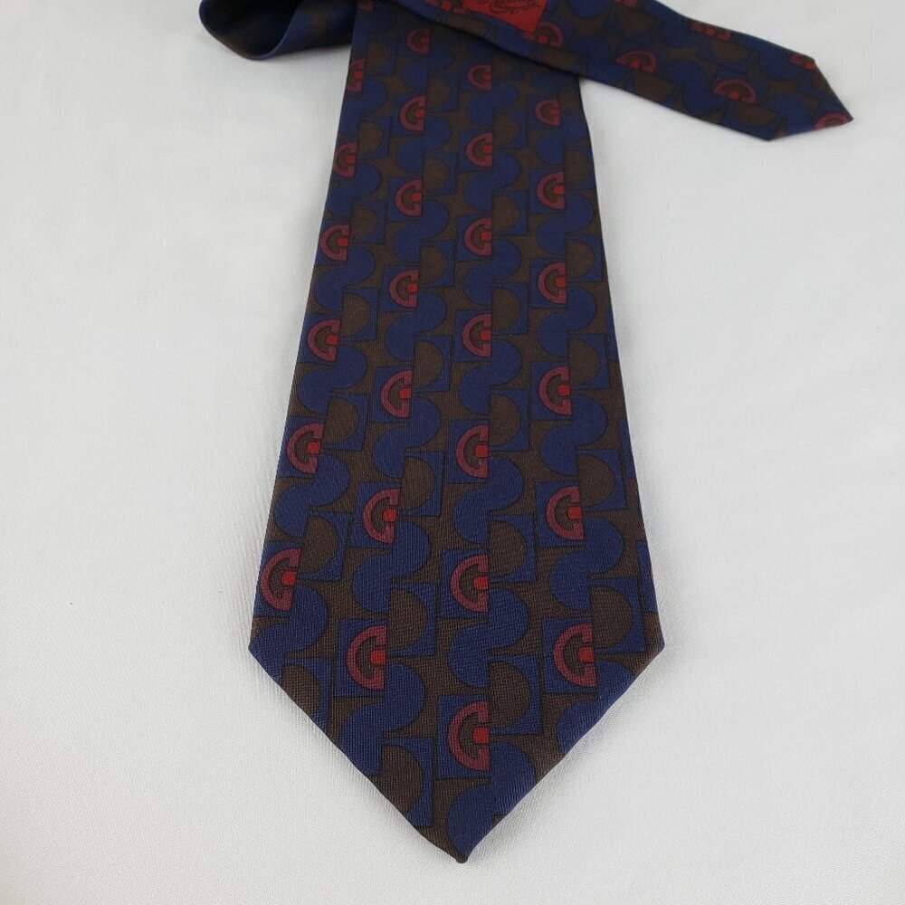 Gucci Blue Silk Mens Tie 3.5"X57"